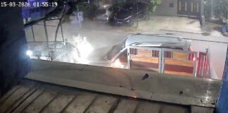 रावतपुर में बड़ा हादसा टला, दीवार तोड़कर घर में घुसी कार