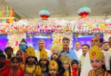 78वें रामनवमी पर्व पर सनातन धर्म मोहन मंदिर से निकली भव्य शोभायात्रा