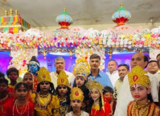 78वें रामनवमी पर्व पर सनातन धर्म मोहन मंदिर से निकली भव्य शोभायात्रा