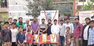 शहीद दिवस पर गूंजा देशभक्ति का स्वर, छात्र संघ बहाली मोर्चा ने दी श्रद्धांजलि