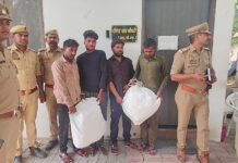 कानपुर में सजेती पुलिस की बड़ी कामयाबी: 4 शातिर चोर गिरफ्तार, 51.720 किलो तांबे का तार और दो बाइक बरामद