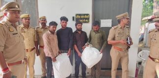 कानपुर में सजेती पुलिस की बड़ी कामयाबी: 4 शातिर चोर गिरफ्तार, 51.720 किलो तांबे का तार और दो बाइक बरामद