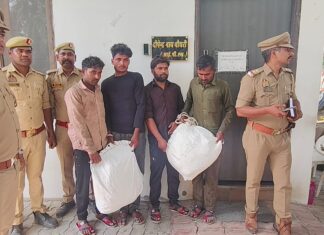 कानपुर में सजेती पुलिस की बड़ी कामयाबी: 4 शातिर चोर गिरफ्तार, 51.720 किलो तांबे का तार और दो बाइक बरामद