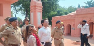 कानपुर में वीवीआईपी कार्यक्रम को लेकर पुलिस अलर्ट, डीसीपी पश्चिम एस.एम. कासिम आबिदी ने हेलीपैड और वाल्मीकि आश्रम का किया निरीक्षण